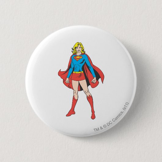 Badge Rond 5 Cm Pose Supergirl 5 (Devant)