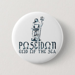 Badge Rond 5 Cm Poseidon