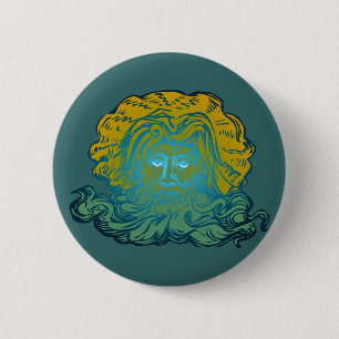 Badge Rond 5 Cm Poséidon Neptune