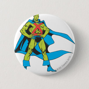 Badge Rond 5 Cm Poses de Martian Manhunter