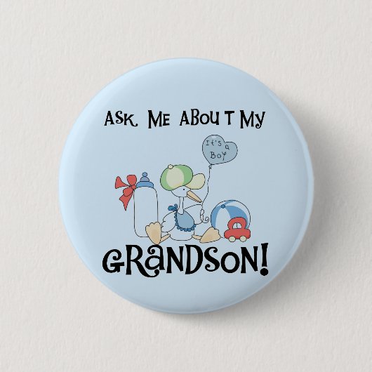 Badge Rond 5 Cm Posez des questions sur mes T-shirts et cadeaux de (Devant)