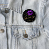 Badge Rond 5 Cm Posez-moi des questions sur mes lèvres glamour - v (En situation)