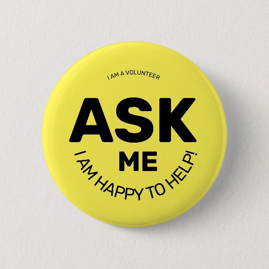Badge Rond 5 Cm Posez-moi une question (Devant)