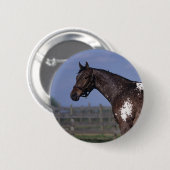 Badge Rond 5 Cm Position de cheval d'Appaloosa (Devant & derrière)