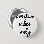 Badge Rond 5 Cm Positivité BRITANNIQUE positive de vibraphone de (Devant & derrière)