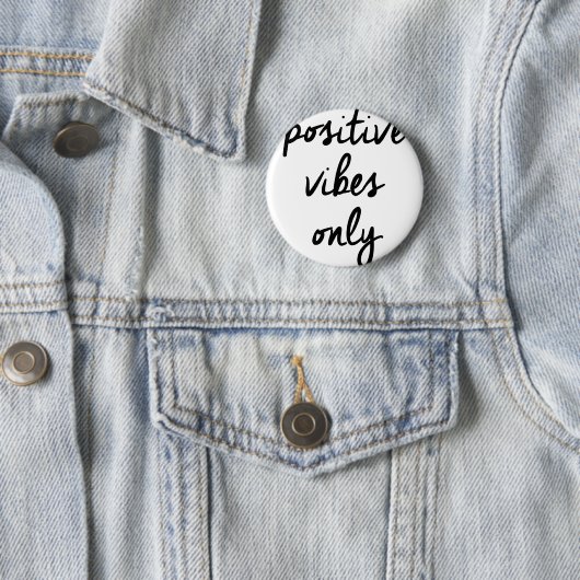 Badge Rond 5 Cm Positivité BRITANNIQUE positive de vibraphone de (En situation)