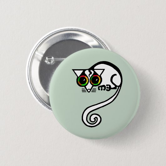 Badge Rond 5 Cm Possum - button (Devant & derrière)