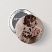 Badge Rond 5 Cm Post Card Romantic (Devant & derrière)