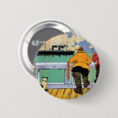 Badge Rond 5 Cm Poster American Line (Devant & derrière)