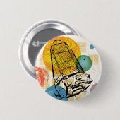 Badge Rond 5 Cm Poster du télescope spatial Kepler. (Devant & derrière)