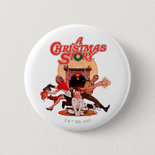 Badge Rond 5 Cm Poster d'une histoire de Noël (Devant)