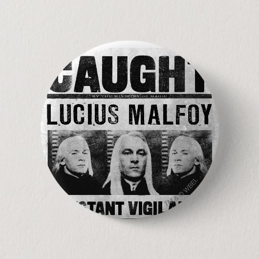 Badge Rond 5 Cm Poster Recherché Lucius Malfoy (Devant)