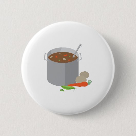 Badge Rond 5 Cm Pot De Soupe (Devant)