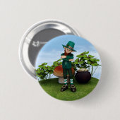 Badge Rond 5 Cm Pot d'or (Devant & derrière)