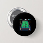 Badge Rond 5 Cm Pot Pixelated 8 bits Billiards (Devant & derrière)