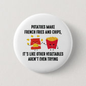 Badge Rond 5 Cm Potatoes (Devant)
