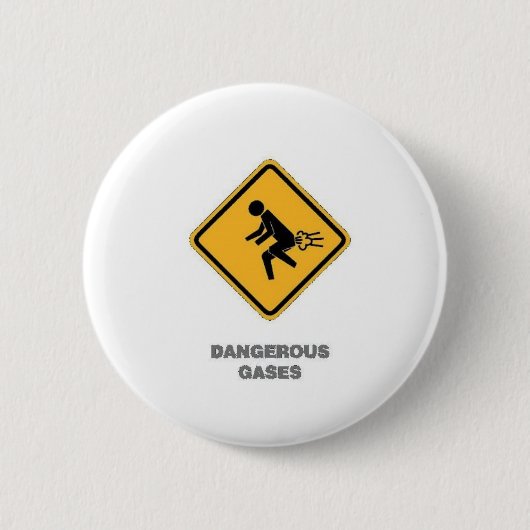 Badge Rond 5 Cm poteau de signalisation drôle (Devant)