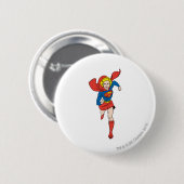 Badge Rond 5 Cm Poteau de superfille 8 (Devant & derrière)