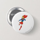 Badge Rond 5 Cm Poteau de superfille 8 (Devant & derrière)