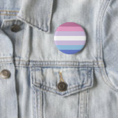 Badge Rond 5 Cm Poterie de Bigender Pride (En situation)