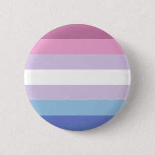 Badge Rond 5 Cm Poterie de Bigender Pride