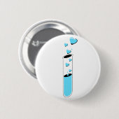 Badge Rond 5 Cm potion amour (Devant & derrière)
