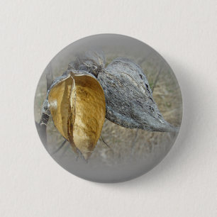 Badge Rond 5 Cm Pots de Milkweed