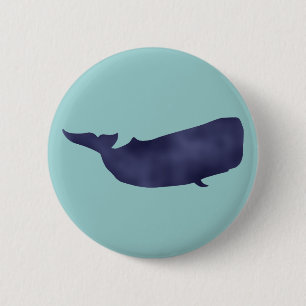 Badge Rond 5 Cm Pottwal sperm whale
