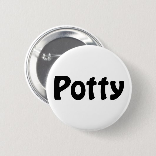 Badge Rond 5 Cm Potty (Devant & derrière)
