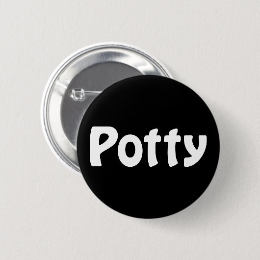 Badge Rond 5 Cm Potty button (Devant & derrière)