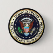 Badge Rond 5 Cm POTUS Donald J. Trump (Devant)