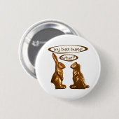 Badge Rond 5 Cm Poubelles au chocolat (Devant & derrière)