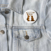 Badge Rond 5 Cm Poubelles au chocolat (En situation)