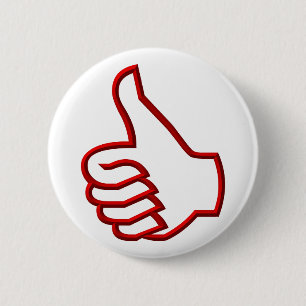 Badge Rond 5 Cm Pouce Haut main