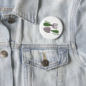 Badge Rond 5 Cm Pouce vert (En situation)