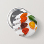 Badge Rond 5 Cm Poudre de piment (Devant & derrière)