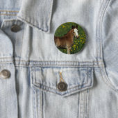 Badge Rond 5 Cm Poulain de Gallois (En situation)