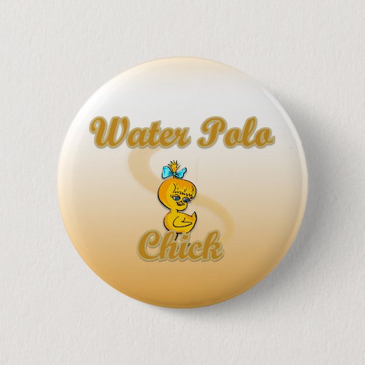 Badge Rond 5 Cm Poule de water-polo (Devant)