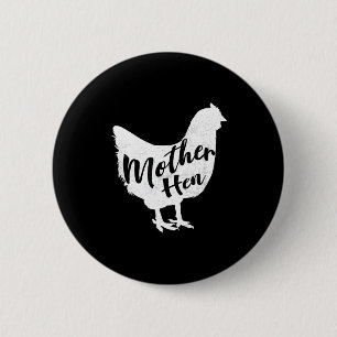Badge Rond 5 Cm Poule mère bonne fête des mères cadeau de poulet m