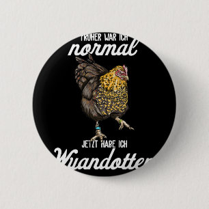 Badge Rond 5 Cm Poule Wyandotten I Motif de poulet et de coq pour