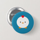 Badge Rond 5 Cm Poulet (Devant & derrière)