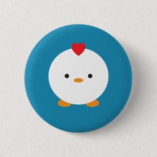 Badge Rond 5 Cm Poulet