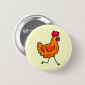 Badge Rond 5 Cm poulet (Devant & derrière)