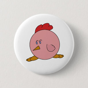 Badge Rond 5 Cm Poulet Chubby
