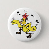 Badge Rond 5 Cm Poulet de ChaChaCha (Devant)