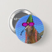 Badge Rond 5 Cm Poulet de partie (Devant & derrière)