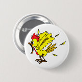 Badge Rond 5 Cm Poulet pas cher (Devant & derrière)