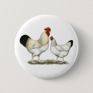 Badge Rond 5 Cm Poulets de la rivière Indian