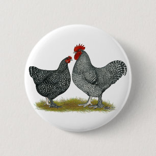 Badge Rond 5 Cm Poulets de Maline