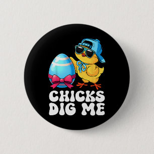 Badge Rond 5 Cm Poulettes Drôles Me Draguent Pour Hommes Garçons E